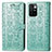 Funda de Cuero Cartera con Soporte Patron de Moda Carcasa S03D para Xiaomi Redmi Note 11 4G (2021) Verde