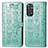 Funda de Cuero Cartera con Soporte Patron de Moda Carcasa S03D para Xiaomi Redmi Note 11 4G (2022) Verde