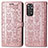 Funda de Cuero Cartera con Soporte Patron de Moda Carcasa S03D para Xiaomi Redmi Note 11 Pro 4G Oro Rosa