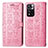 Funda de Cuero Cartera con Soporte Patron de Moda Carcasa S03D para Xiaomi Redmi Note 11 Pro+ Plus 5G Rosa