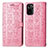 Funda de Cuero Cartera con Soporte Patron de Moda Carcasa S03D para Xiaomi Redmi Note 11 SE India 4G Rosa