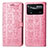 Funda de Cuero Cartera con Soporte Patron de Moda Carcasa S03D para Xiaomi Redmi Note 11E Pro 5G Rosa