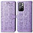 Funda de Cuero Cartera con Soporte Patron de Moda Carcasa S03D para Xiaomi Redmi Note 11T 5G Morado