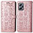 Funda de Cuero Cartera con Soporte Patron de Moda Carcasa S03D para Xiaomi Redmi Note 11T Pro 5G Oro Rosa