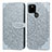 Funda de Cuero Cartera con Soporte Patron de Moda Carcasa S04D para Google Pixel 5a 5G Gris