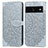 Funda de Cuero Cartera con Soporte Patron de Moda Carcasa S04D para Google Pixel 7 Pro 5G Gris