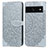 Funda de Cuero Cartera con Soporte Patron de Moda Carcasa S04D para Google Pixel 7a 5G Gris