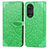 Funda de Cuero Cartera con Soporte Patron de Moda Carcasa S04D para Huawei Honor 50 5G Verde