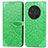 Funda de Cuero Cartera con Soporte Patron de Moda Carcasa S04D para Huawei Honor Magic3 5G Verde