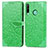 Funda de Cuero Cartera con Soporte Patron de Moda Carcasa S04D para Huawei Y7p Verde