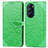 Funda de Cuero Cartera con Soporte Patron de Moda Carcasa S04D para Motorola Moto Edge 30 Pro 5G Verde