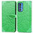 Funda de Cuero Cartera con Soporte Patron de Moda Carcasa S04D para Motorola Moto Edge S Pro 5G Verde