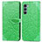 Funda de Cuero Cartera con Soporte Patron de Moda Carcasa S04D para Motorola Moto Edge S30 5G Verde