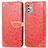 Funda de Cuero Cartera con Soporte Patron de Moda Carcasa S04D para Motorola Moto G Stylus (2021) Rojo