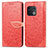 Funda de Cuero Cartera con Soporte Patron de Moda Carcasa S04D para OnePlus 10 Pro 5G Rojo