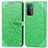 Funda de Cuero Cartera con Soporte Patron de Moda Carcasa S04D para OnePlus Nord N200 5G Verde