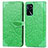 Funda de Cuero Cartera con Soporte Patron de Moda Carcasa S04D para Oppo A16 Verde