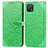 Funda de Cuero Cartera con Soporte Patron de Moda Carcasa S04D para Oppo A16K Verde