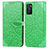 Funda de Cuero Cartera con Soporte Patron de Moda Carcasa S04D para Oppo A55S 5G Verde