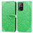 Funda de Cuero Cartera con Soporte Patron de Moda Carcasa S04D para Oppo A95 5G Verde