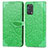 Funda de Cuero Cartera con Soporte Patron de Moda Carcasa S04D para Oppo F19 Verde