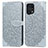 Funda de Cuero Cartera con Soporte Patron de Moda Carcasa S04D para Oppo Find X5 5G Gris