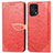 Funda de Cuero Cartera con Soporte Patron de Moda Carcasa S04D para Oppo Find X5 5G Rojo