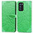 Funda de Cuero Cartera con Soporte Patron de Moda Carcasa S04D para Oppo Reno6 Pro 5G India Verde