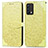 Funda de Cuero Cartera con Soporte Patron de Moda Carcasa S04D para Realme GT Master 5G Amarillo