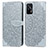 Funda de Cuero Cartera con Soporte Patron de Moda Carcasa S04D para Realme GT Neo 2T 5G Gris