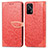 Funda de Cuero Cartera con Soporte Patron de Moda Carcasa S04D para Realme GT Neo 2T 5G Rojo