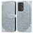 Funda de Cuero Cartera con Soporte Patron de Moda Carcasa S04D para Realme GT Neo 3T 5G Gris