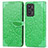 Funda de Cuero Cartera con Soporte Patron de Moda Carcasa S04D para Realme GT Neo 3T 5G Verde