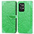 Funda de Cuero Cartera con Soporte Patron de Moda Carcasa S04D para Realme GT2 Pro 5G Verde