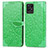 Funda de Cuero Cartera con Soporte Patron de Moda Carcasa S04D para Realme Narzo 50 4G Verde