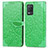 Funda de Cuero Cartera con Soporte Patron de Moda Carcasa S04D para Realme Q3 5G Verde