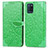 Funda de Cuero Cartera con Soporte Patron de Moda Carcasa S04D para Realme V11 5G Verde