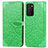 Funda de Cuero Cartera con Soporte Patron de Moda Carcasa S04D para Samsung Galaxy A02s Verde