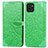 Funda de Cuero Cartera con Soporte Patron de Moda Carcasa S04D para Samsung Galaxy A03 Verde