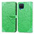 Funda de Cuero Cartera con Soporte Patron de Moda Carcasa S04D para Samsung Galaxy A12 5G Verde