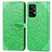 Funda de Cuero Cartera con Soporte Patron de Moda Carcasa S04D para Samsung Galaxy A72 5G Verde