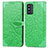 Funda de Cuero Cartera con Soporte Patron de Moda Carcasa S04D para Samsung Galaxy F52 5G Verde