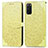 Funda de Cuero Cartera con Soporte Patron de Moda Carcasa S04D para Samsung Galaxy S20 5G Amarillo