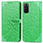 Funda de Cuero Cartera con Soporte Patron de Moda Carcasa S04D para Samsung Galaxy S20 Verde