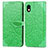 Funda de Cuero Cartera con Soporte Patron de Moda Carcasa S04D para Sony Xperia Ace III SO-53C Verde