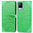 Funda de Cuero Cartera con Soporte Patron de Moda Carcasa S04D para Vivo V21 5G Verde