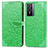 Funda de Cuero Cartera con Soporte Patron de Moda Carcasa S04D para Vivo Y76 5G Verde