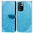 Funda de Cuero Cartera con Soporte Patron de Moda Carcasa S04D para Xiaomi Mi 11i 5G (2022) Azul