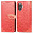 Funda de Cuero Cartera con Soporte Patron de Moda Carcasa S04D para Xiaomi Poco F3 GT 5G Rojo