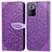 Funda de Cuero Cartera con Soporte Patron de Moda Carcasa S04D para Xiaomi Poco X3 GT 5G Morado